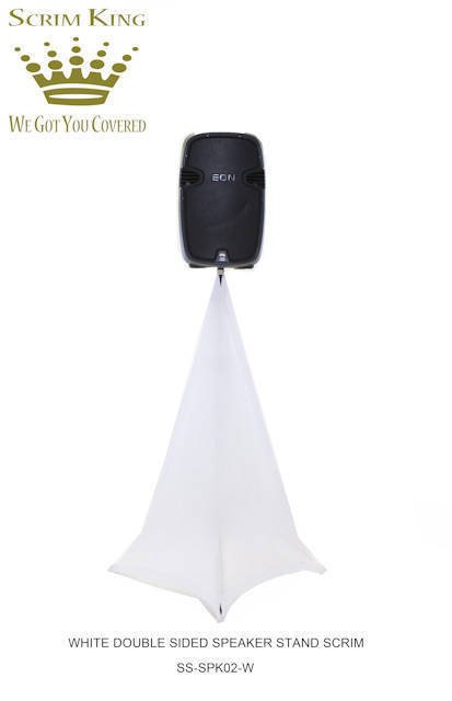 Speaker Stand Scrim - Double Side in White
